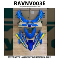 Rapido Cover Set AVETA NOVA 160 ENERGY INDUCTION (3) Blue Black Color Accessories Motor NOVA160 Blue