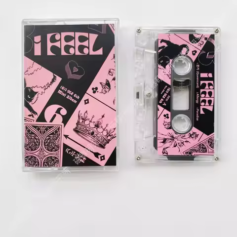 Retro (G)I-DLE Girls I-DLE NEVERLAND Music Tape I Feel EP Album Cosplay Cassettes Soundtracks Box Ca