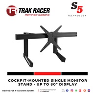 Trak Racer COCKPIT-MOUNTED SINGLE MONITOR STAND - UP TO 80" DISPLAY / trak racer single monitor stan