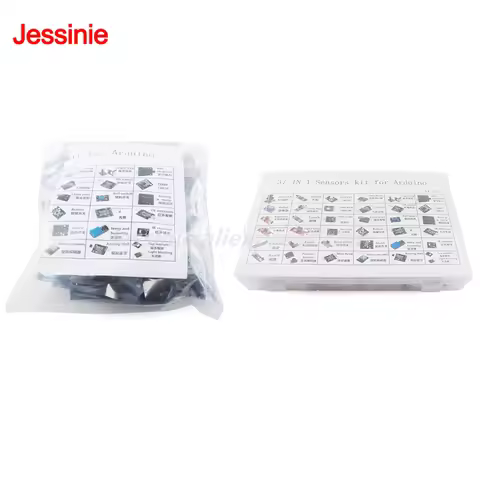 37 in 1 Sensor Modules 37 Kits Starter Kit with Box for Arduino Suitable for Raspberry Pi/STM32/ESP3
