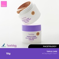 Facetology Triple Care All DAY Bright Cream 10g - DAY Cream Shades Light Neutral Warm
