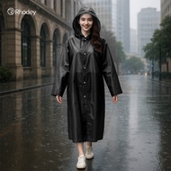 100% Eva Black Raincoat Wholesale Eva Rain Protection