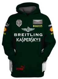 Hoodie Bentley F1 Sweater Breitling ,Kaspersky, Bentley,Pirelli, 2024 Racing H215