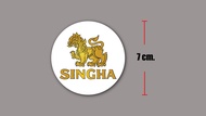 sticker pvc singha beer สติกเกอร์ เบียร์สิงห์ งานพิมพ์ดีที่สุด OFFSET PRINTING เคลือบ UV กันแดด กันน