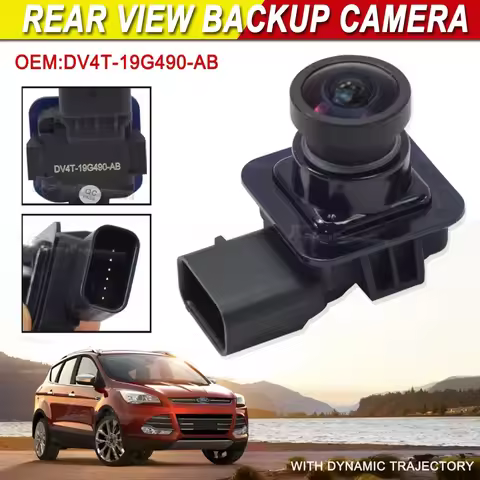High Quality DV4T-19G490-AB DV4T19G490AB Black New Rear View Backup Reserve Parking Camera For Ford 