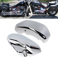 1 Pair Motorcycle ABS Left & Right Side Battery Cover Fairing Chrome For Suzuki Boulevard Voluisa C5