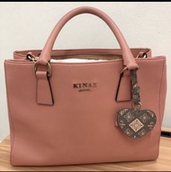 KINAZ 乾燥玫瑰色 斜背包 側背包 手提包