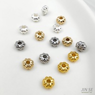 Spacer Beads 18K Pumpkin Beads 14K Color Preservation