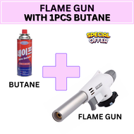 WittyTrends Flame gun with Butane/ Blow torch and Butane Gas Multi Purpose Torch/Flame Gun High Quality Gas Blow Butane Auto Ignition Jet Burner Welding Torch Original Safe Butane Maxsun Gas  For Portable Gas Stove 220 grams