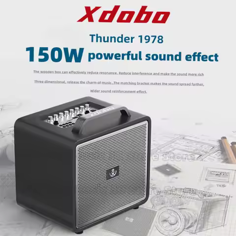 XDOBO Thunder 1978 Thunder 150W Super Power Outdoor Caixa de som Bluetooth Karaoke Bluetooth Speaker