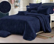 Sprei polos embos biru 180x200 160x200/sprei murah promo SATU SET 2 SARUNG BANTAL DAN 1 SARUNG GULIN