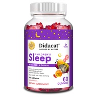 Didacat Melatonin Gummies untuk Anak-anak Aman & Efektif Untuk Usia 3+ 1 mg Tidur Beri Gummies