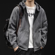 Zipper Cardigan Sweatshirt Men Hooded Spring Men's Plus Size Men's Sports Jacket 2024bgt115.8.19