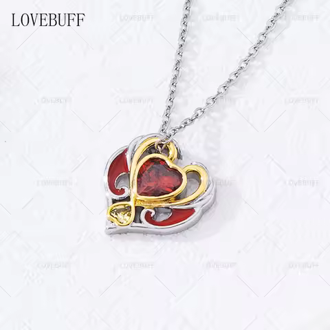 LOVEBUFF LoliRock Iris's Heart Pendant Necklace