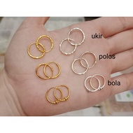 EARRINGS 925 SILVER GOLD PLATEDRing
