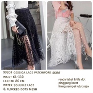 X9980 Gessica Lace Patchwork Skirt IMPORT