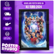 EURO ALL TEAM 2024 poster photo frame, desktop size A5 (18cm x 24cm), wall mounted A4 (24cm x 35cm)