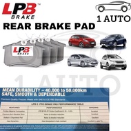 LPB e-PRO SEMI METALLIC REAR BELAKANG BRAKE PAD PEUGEOT 307 1.6 308 208 2008 1.6 1.2 PURETECH