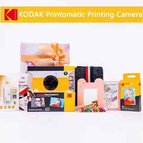 Instant Printing Camera KODAK Printomatic Brand New Digital ZINK Inkless Printing Color Photo Paper 
