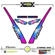 STRIPING SUZUKI CRYSTAL TUNE MOTIF X3 STICKER CRYSTAL TUNE CUSTOM STICKER ORIGINAL CRYSTAL MOTORCYCL