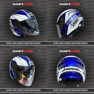 HELMET SHOEI JSTREAM YAMAHA BIRU PREMIUM