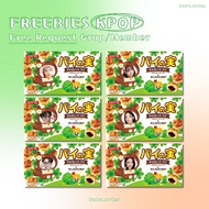 [30 Pcs] Freebies Kpop Rilakkuma Choco Green ver. Cute Selkor Style Freebies Concert Postcard Packin