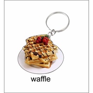 waffle plate 2d keychain