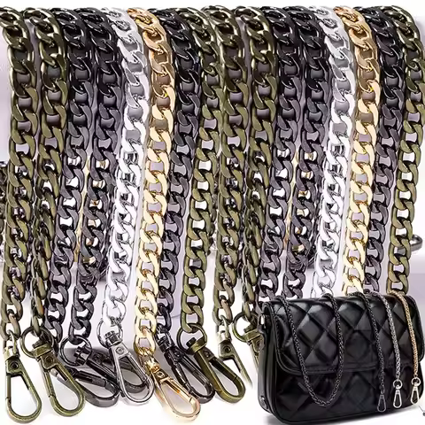 Metal Aluminum Bag Chain Strap Handle Shoulder Crossbody Handbag Bag Diy Metal Replacement Chains Ba