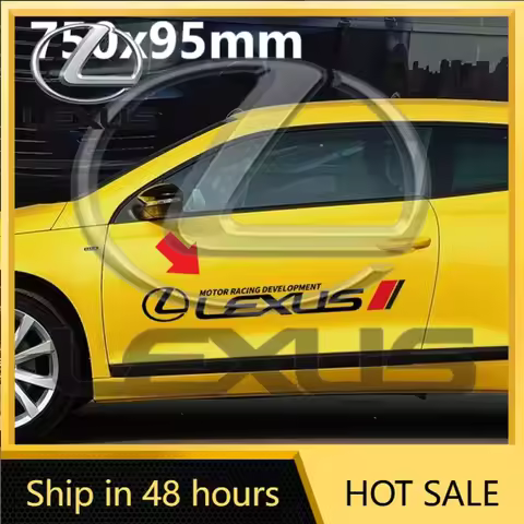 2026 Hot Interior Stickers 2pcs Car Door Emblem Badge Sticker For Lexus F SPORT CT200H GX460 IS250 E