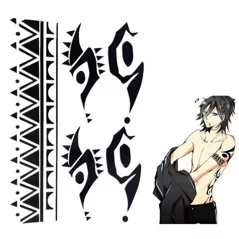 Tattoo Sticker Cosplay Miyamura Izumi Waterproof Fake Tattooing Temporary Sticker Tattooing Hallowee