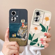 Casing For Oppo Reno11 F 5G F25 Pro 5G Case Lighthouse Cartoon Shockproof Square Silicone Cover For Oppo Reno11F Oppo F25 Pro Colorful Capa Shell