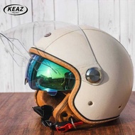 Taiwan Vintage Motorcycle High Appearance Level Pedal Scooter 3/4 Half Helmet Unisex Four Seasons