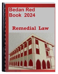 BEDAN RED BOOK 2024 REMEDIAL LAW REVIEWER (San Beda Red Book Bar Exam Reviewer)