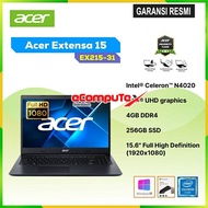 LAPTOP ACER EXTENSA 15 EX215-31 / EX 215-31 INTEL CELERON N4020 / RAM 4GB 256GB SSD 15.6" INCH OHS+W11 GARANSI RESMI