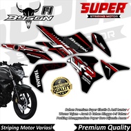 Byson FI New Stickers Anti-Fade Cool Byson Striping Byson FI NEW Striping Yamaha Byson FI New Hitech