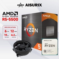 AISURIX AMD RYZEN 5 5500 AM4 PROCESSOR CPU WITH COOLER