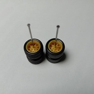 Hot Wheels Rubber Tyre BBS (Light Brown)