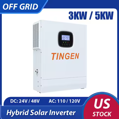 5KW Solar Hybrid Pure Sine Wave Inverter Off Grid 48V To 110V 120V 50/60Hz MPPT PV Max 500V Input 80