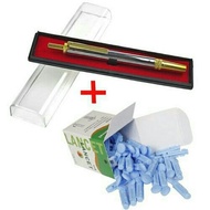 Pen  dan  jarum  bekam 1 set pen bekam dan 50pcs jarum saiz 28g  harga  terbaik