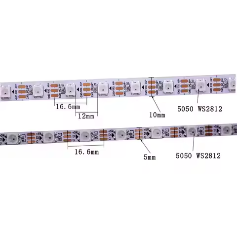 LED Strip light WS2812B ws2812 5mm 10mm narrow width Programmable Individual Addressable 60Pixels/m 