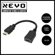 HDMI Extender Male Female Pendek Kabel Sambung Extension Adapter 30Cm