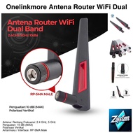 Onelinkmore 2.4GHz 5GHz 10dBi RP-SMA Male WiFi Router Antenna