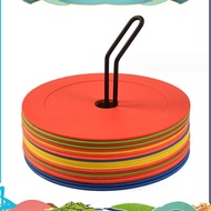 10Pcs Soccer Flat Cones Marker Disc Marker Disc Basketball Sports Speed Agility Training Markers,Por