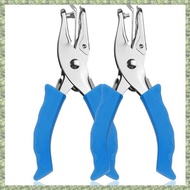 (F Y Z E) 2 Pcs Single Hole Punch with Soft Grip Handle, 1/4" Hand Puncher for Crafts,, 6 Sheets Cap