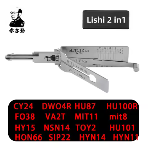Lishi 2 in 1 Tool HU100R HU101 HU64 HU66 HU83 HU92 SIP22 TOY2 VA2T HU100 CY24 DWO4R FO38 HU87 HYN14R