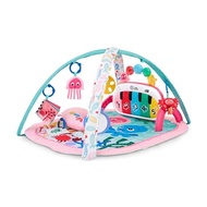 Baby Einstein 4-in-1 Kickin' Tunes Music and Language Play Gym and Piano Tummy Time Activity Mat