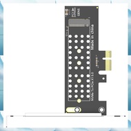[G V W E] PCIe 5.0 X1 to M. 2 NVMe Adapter-LED Light 32Gbps Speed for 2280/60/42/30 SSDs PCIe X1/X4/