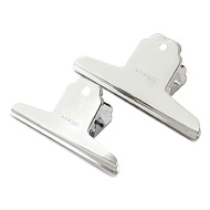 Paper Clip White Flat Mouth Large Size Made Of 120 Mm Metal./145 Mm. (1 Piece) DL Sprong Clips