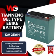 1 pc. Ebike Battery 12V 25ah Maintenance Free AGM GEL Battery TNE12-25 Compatible with 12v 25ah