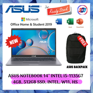 ASUS Laptop 14 A416E-AEB592TS 14" FHD i5-1135G7 4GB 512GB SSD W10H